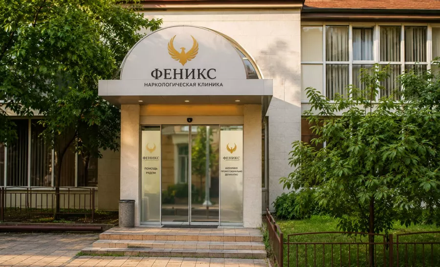 Вход в наркологическую клинику «Феникс» в Ставрополе